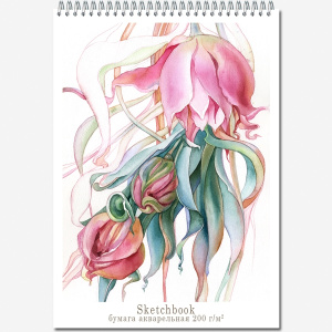 Скетчбук А4 20л Sketchbook акварельная 200г/м2 на металлическом гребне