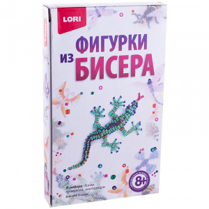 Фигурки из бисера Ящерка