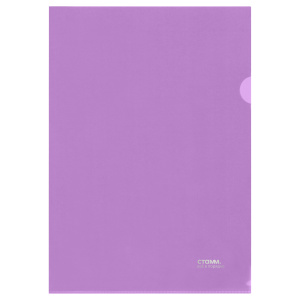 Уголок А4 СТАММ 180мкм прозрачная фиолетовый