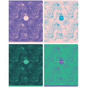 Тетрадь 48л А5 клетка BG Flowering