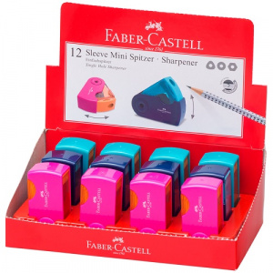 Точилка Faber-Castell Sleeve Mini 1 отверстие ассорти