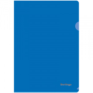 Уголок А4 Berlingo 180мкм непрозрачный синий 