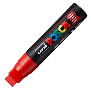 Маркер POSCA PC-17K красный 15мм скошенный наконечник