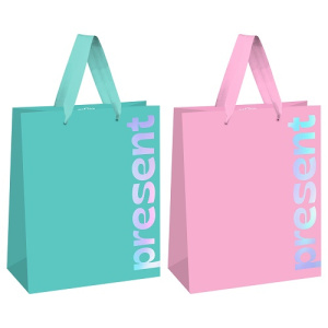 Пакет подарочный 18х23х10см MESHU Bright present