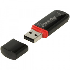 Флеш носитель 16GB Smart Buy "Crown USB 2.0 Flash Drive черный