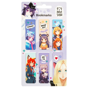 Закладки магнитные для книг MESHU Neko 6шт 