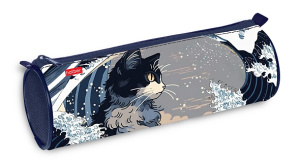 Пенал тубус 1 отделение 210х70мм Большая волна