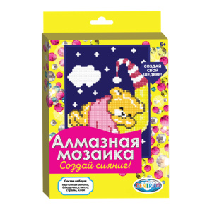 Алмазная мозаика Месяц 20x15см частичное заполнение