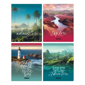 Тетрадь 48л А5 клетка BG Жажда странствий эконом