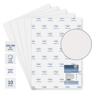 Бумага акварельная 280х380мм 300г/м2 Гамма Студия 1шт