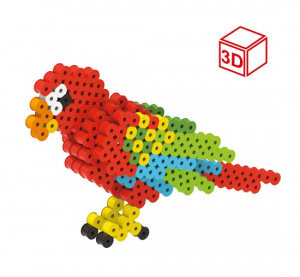 Термомозаика № 04 Попугай 3D Hobbius