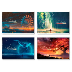 Альбом для рисования 32л А4 на гребне BG Fantastic