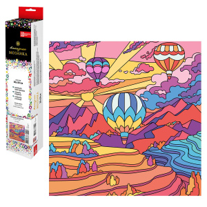 Алмазная мозаика 30x30 см Красочная Каппадокия