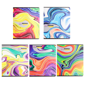 Тетрадь А5 48л клетка Размытая абстракция