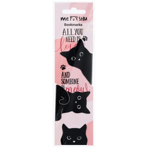Закладки магнитные для книг MESHU Black cat 3шт