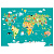 Настольное покрытие детское А3+ ArtSpace World map