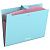 Папка 12 отделений на кнопке А4 Berlingo Haze 600мкм голубая