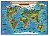 Карта для детей Животный и растительный мир Земли 101х69 в тубусе