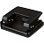 Дырокол до 20 листов металлический с линейкой цвет черный
