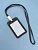 Бейдж шнурком Clear color black (11*7см)