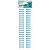 Декоративные акриловые наклейки 25x7,8см MESHU Blue line