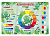 Настольное покрытие для труда BRAUBERG KIDS Color map 50х35 см