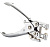 Дырокол на 1 отверстие для установки люверса  диаметр отверстия 5 мм до 30 л хром KW-trio