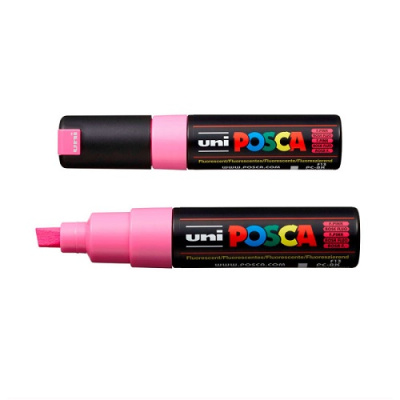 marker-posca-pc-8k-fluorescentno-rozovyj-do-80-mm-skoshennyj-nakonechnik