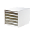 Бокс для документов Deli Vivid 5 выдвижных ящиков 275x340x260мм ассорти