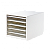 Бокс для документов Deli Vivid 5 выдвижных ящиков 275x340x260мм ассорти